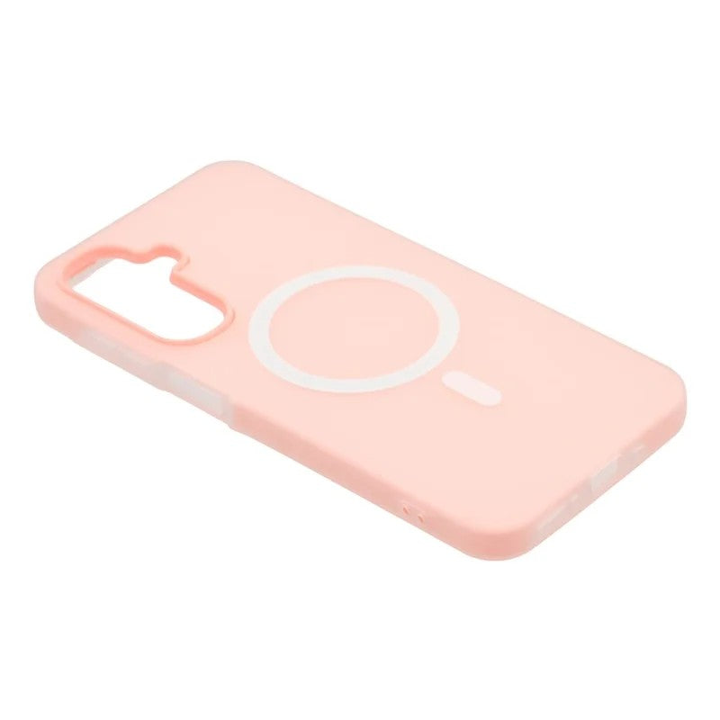 For Samsung Galaxy A25 5G (Global) (161mm) Magnetic Case WANLONFENG ML Series Matte PC TPU Phone Cover Large Cutouts with 2Pcs Screen Film