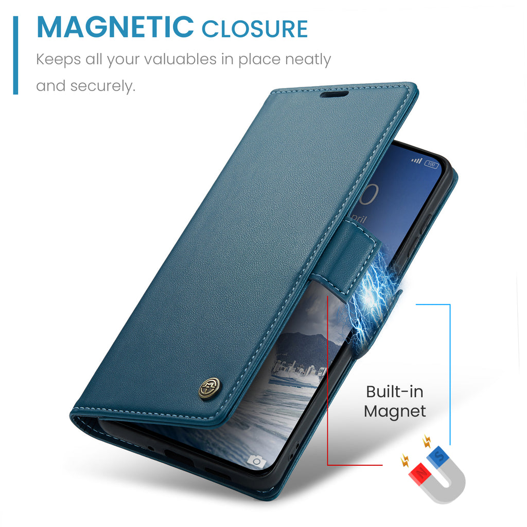 For Xiaomi 15T Pro Case CASEME 023 Series RFID Blocking Glossy Stand Phone Cover