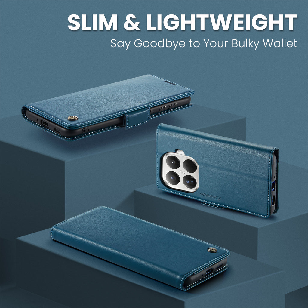 For Xiaomi 15T Pro Case CASEME 023 Series RFID Blocking Glossy Stand Phone Cover