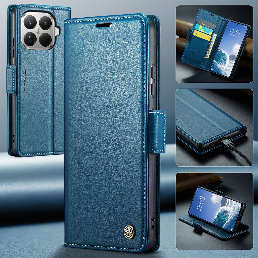 For Xiaomi 15T Pro Case CASEME 023 Series RFID Blocking Glossy Stand Phone Cover