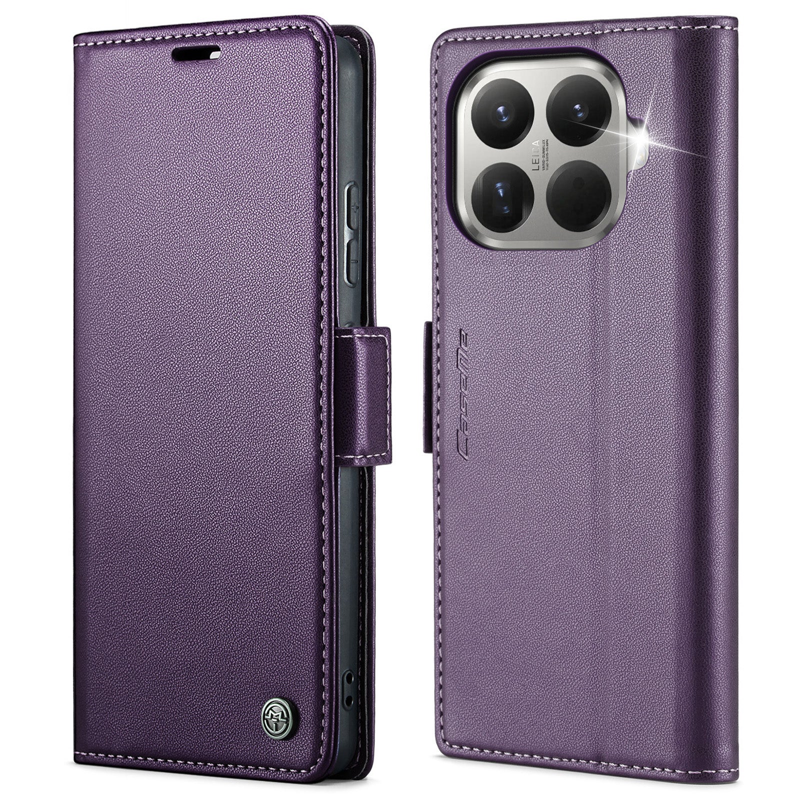 For Xiaomi 15T Pro Case CASEME 023 Series RFID Blocking Glossy Stand Phone Cover