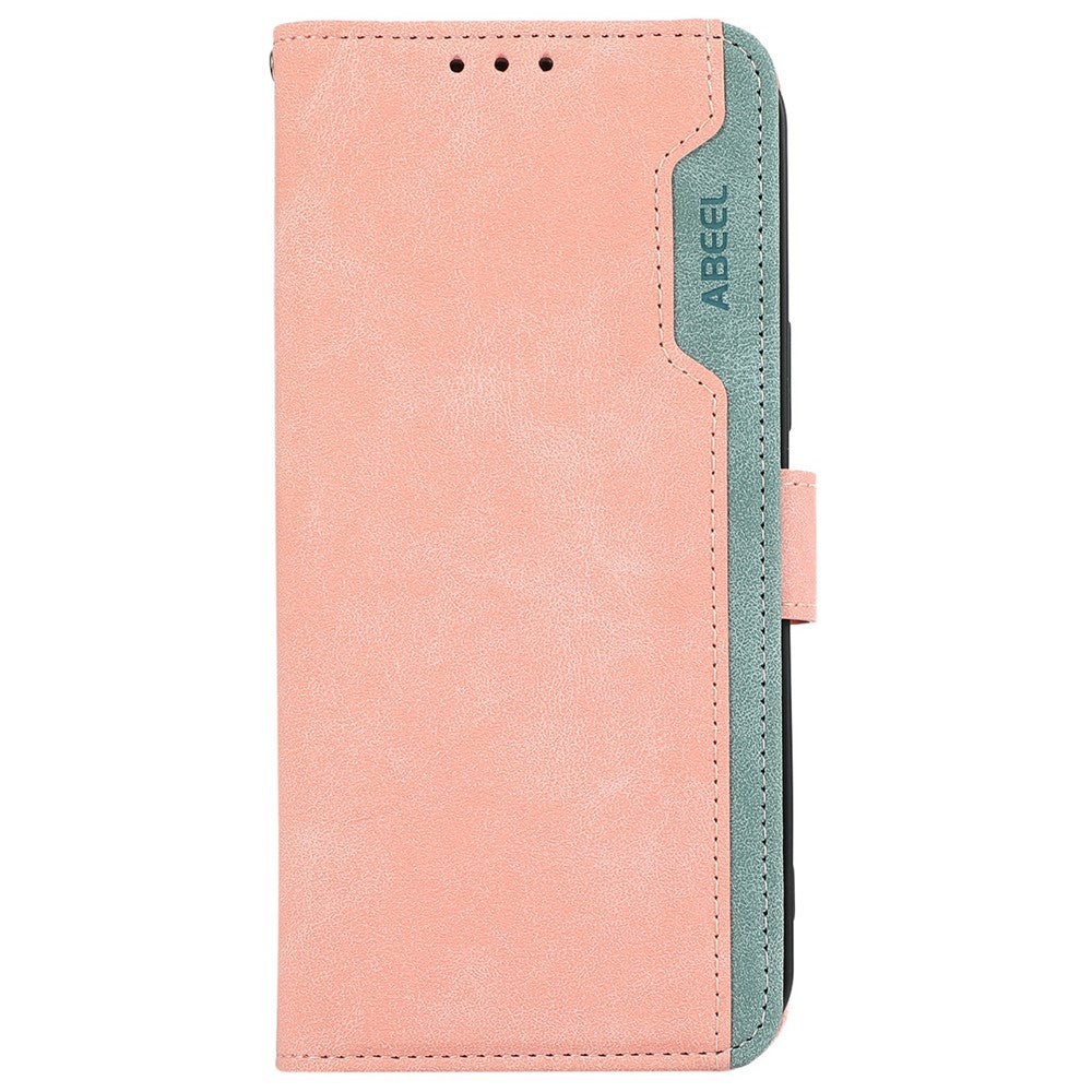 ABEEL For Samsung Galaxy S26 Edge Case Color Splicing Leather Flip Phone Cover RFID Blocking