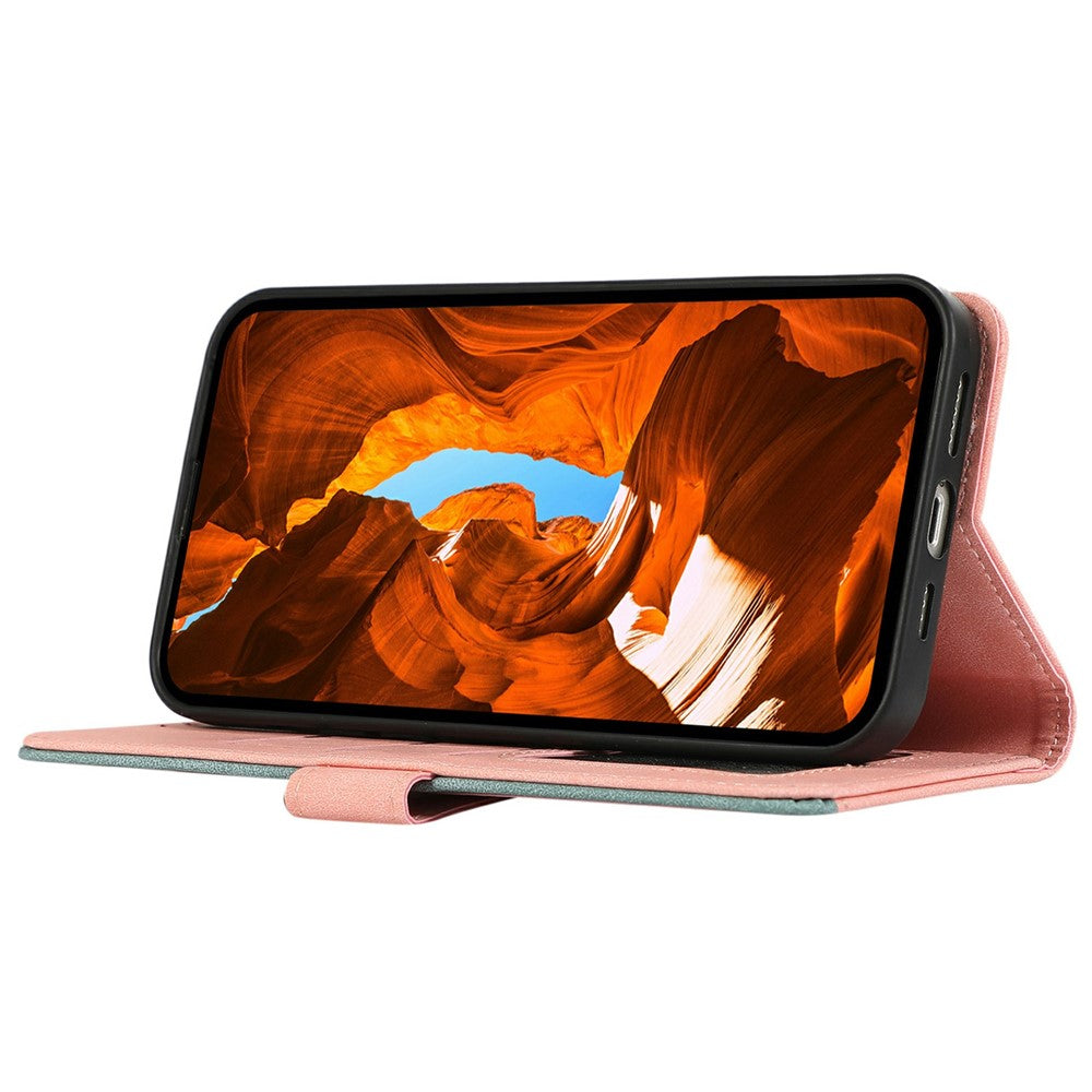 ABEEL For Samsung Galaxy S26  /  S26 Pro Case Color Splicing Leather Flip Phone Cover RFID Blocking