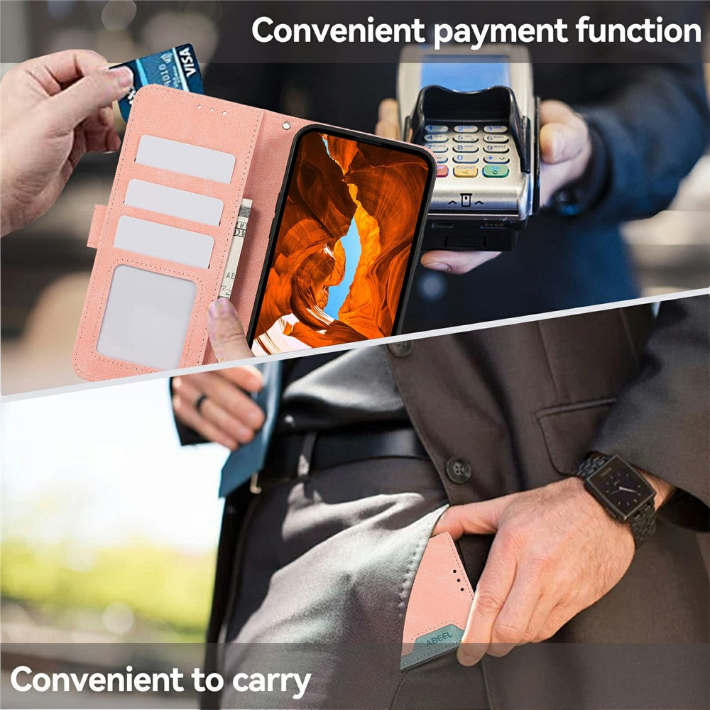 ABEEL For Samsung Galaxy S26  /  S26 Pro Case Color Splicing Leather Flip Phone Cover RFID Blocking