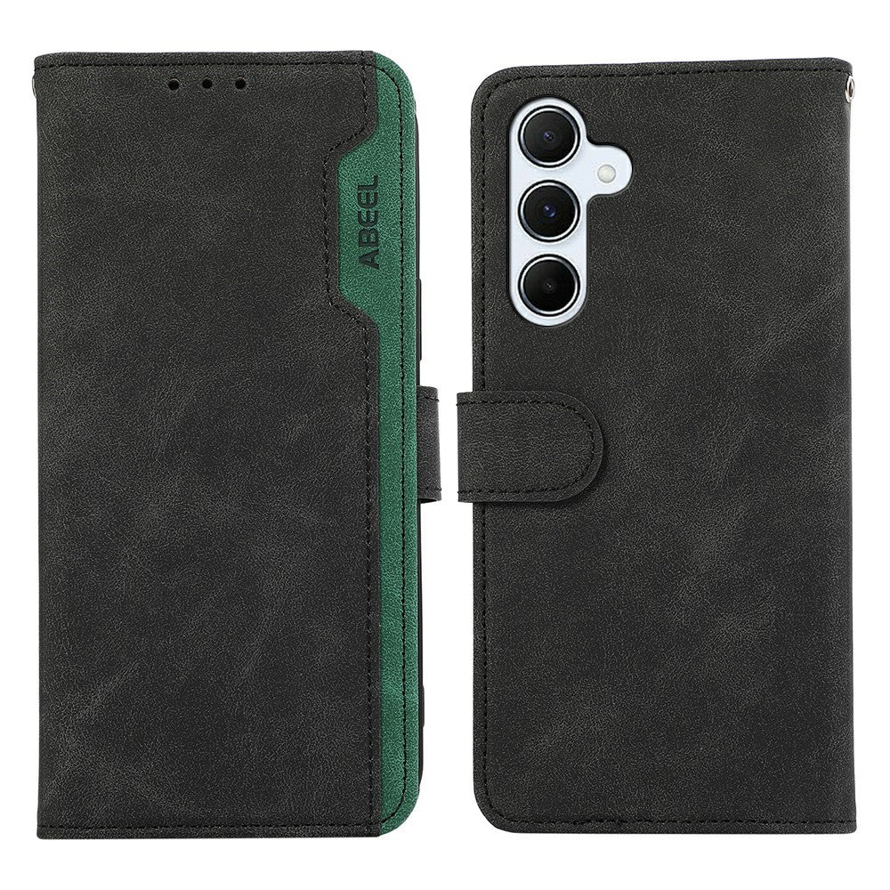 ABEEL For Samsung Galaxy S26  /  S26 Pro Case Color Splicing Leather Flip Phone Cover RFID Blocking