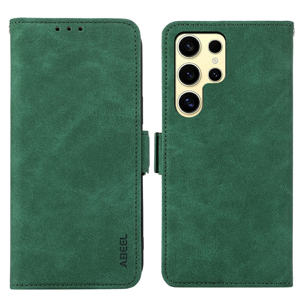 Funda ABEEL para Samsung Galaxy S26 Ultra, de piel sintética, tipo folio, con soporte y protección RFID.