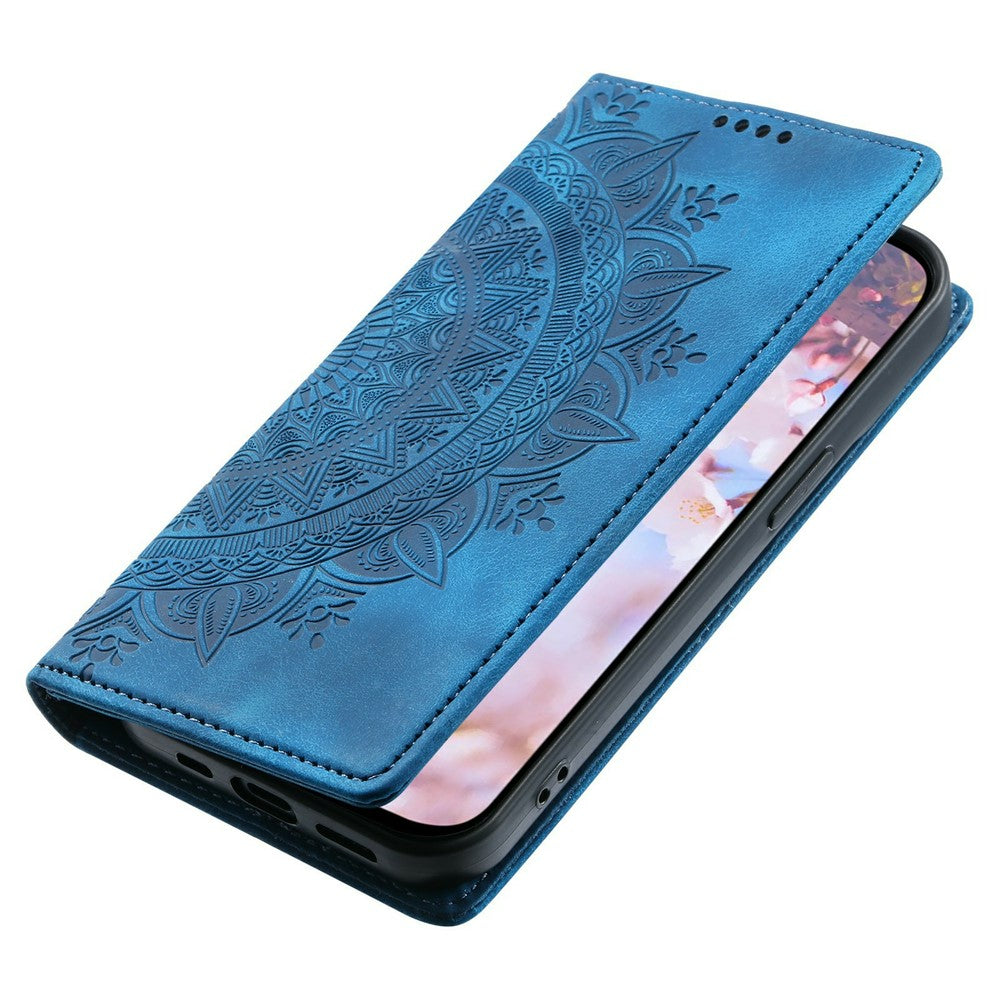 For Samsung Galaxy S26 Ultra Case Magnetic Closing Leather Phone Cover Pattern Imprinted