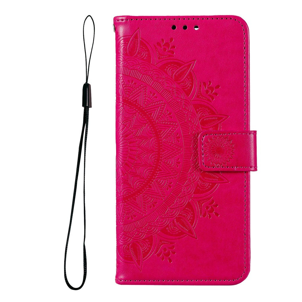 For Samsung Galaxy S26  /  S26 Pro Stand Case Imprinted Totem PU Leather Wallet Phone Cover with Wrist Strap