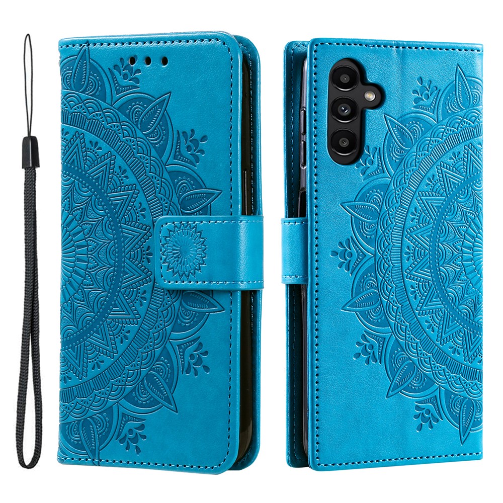 For Samsung Galaxy S26  /  S26 Pro Stand Case Imprinted Totem PU Leather Wallet Phone Cover with Wrist Strap
