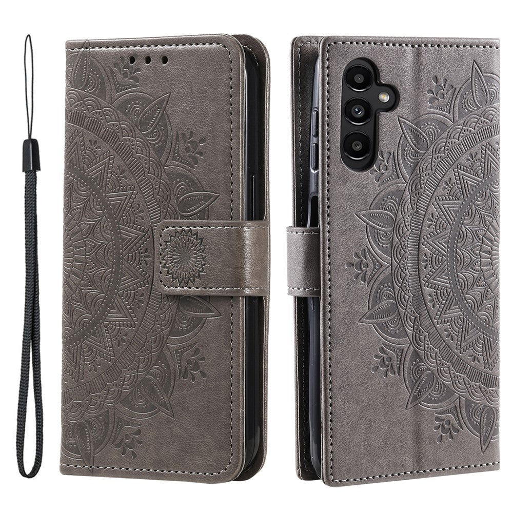 For Samsung Galaxy S26  /  S26 Pro Stand Case Imprinted Totem PU Leather Wallet Phone Cover with Wrist Strap