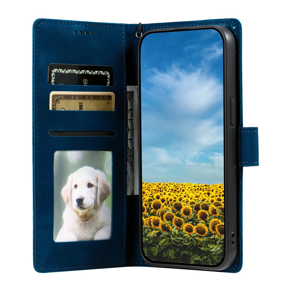 For Samsung Galaxy S26  /  S26 Pro Case Imprinted Totem Skin Feel Wallet Leather Phone Cover with Hand Strap