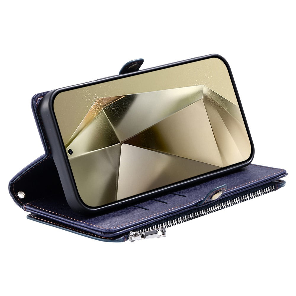 For Samsung Galaxy S26  /  S26 Pro Case TPU + PU Leather Wallet Phone Cover with Wrist Strap