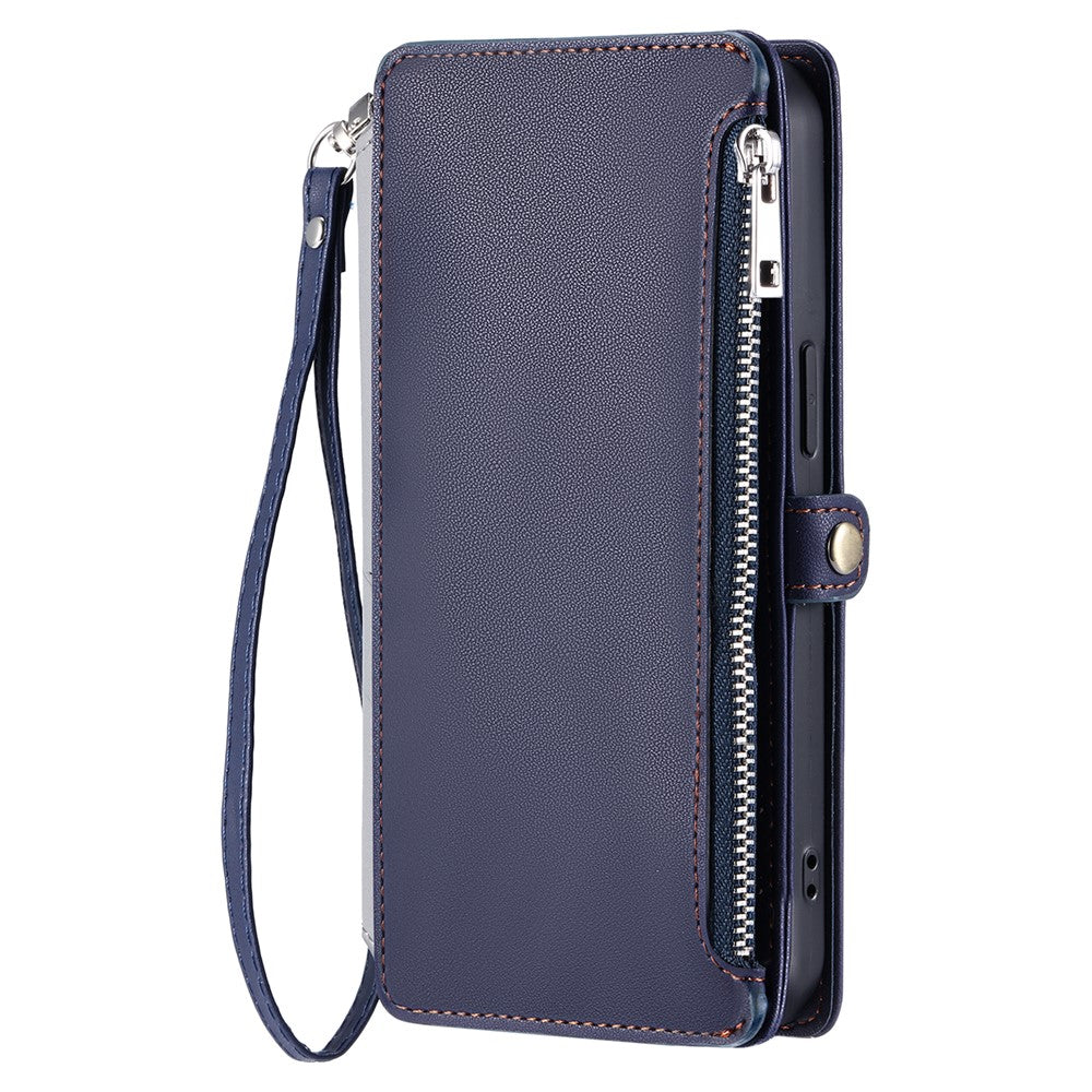 For Samsung Galaxy S26  /  S26 Pro Case TPU + PU Leather Wallet Phone Cover with Wrist Strap