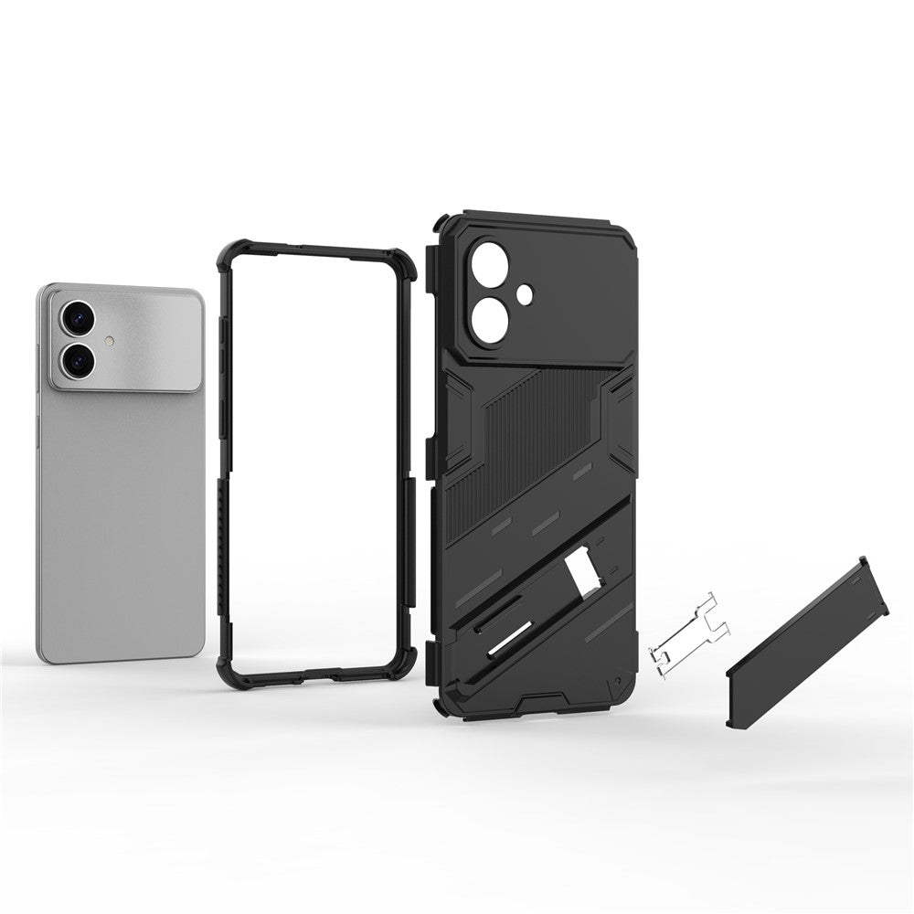 For Samsung Galaxy S26 Edge Case PC + TPU Shockproof Phone Cover with Kickstand