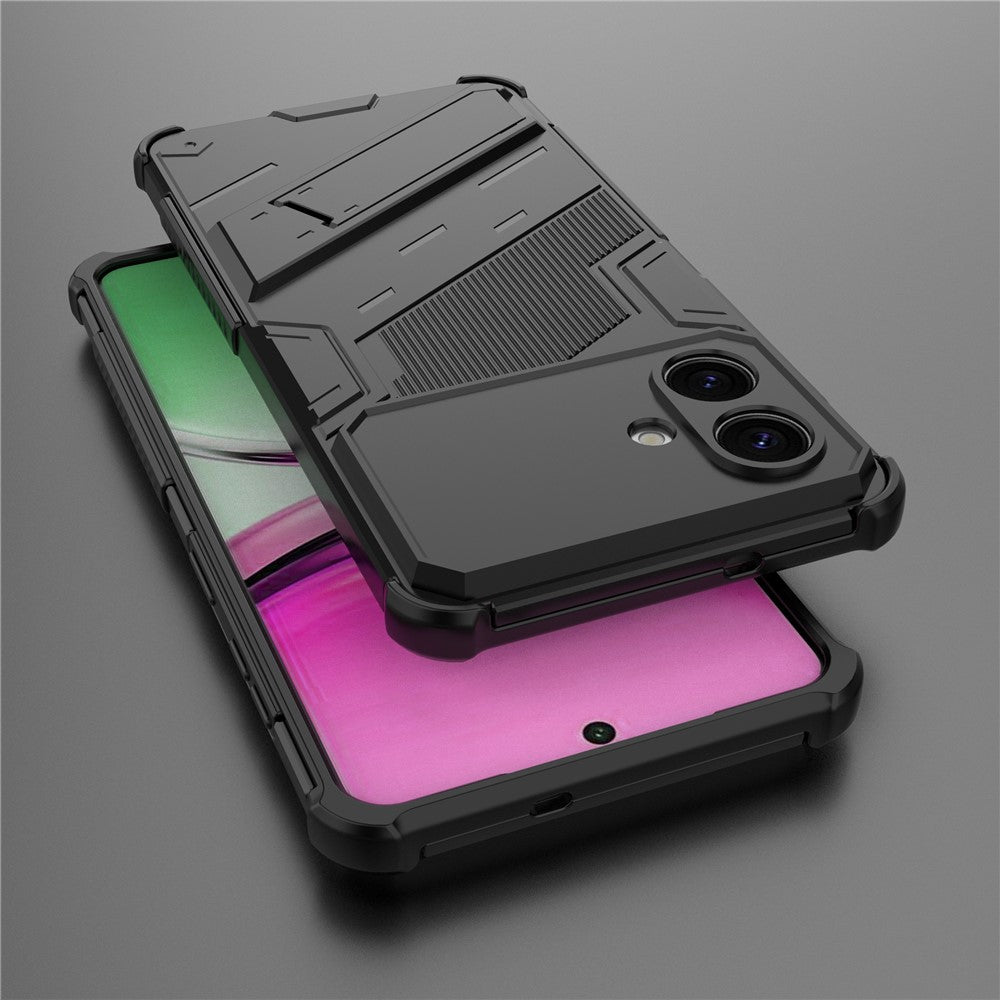 For Samsung Galaxy S26 Edge Case PC + TPU Shockproof Phone Cover with Kickstand