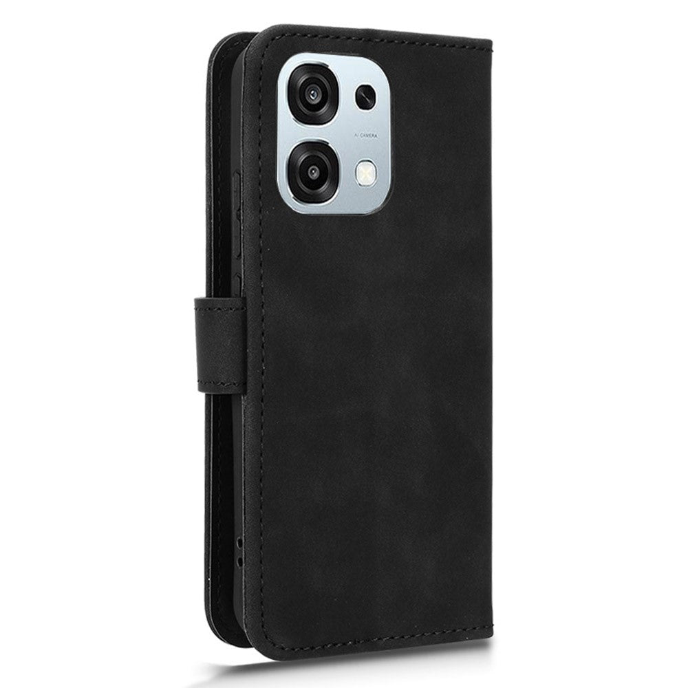 For Oppo A6 Pro 5G Leather Case Skin Feel Anti Drop Wallet Flip Phone Cover