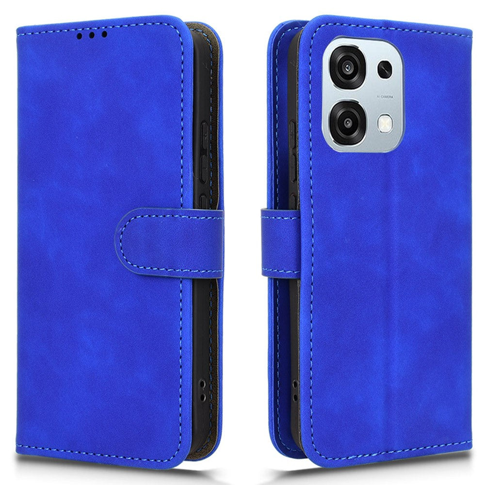 For Oppo A6 Pro 5G Leather Case Skin Feel Anti Drop Wallet Flip Phone Cover