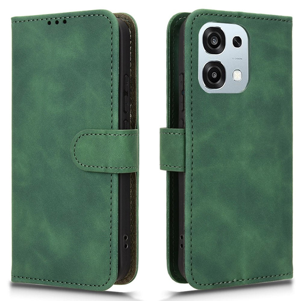 For Oppo A6 Pro 5G Leather Case Skin Feel Anti Drop Wallet Flip Phone Cover