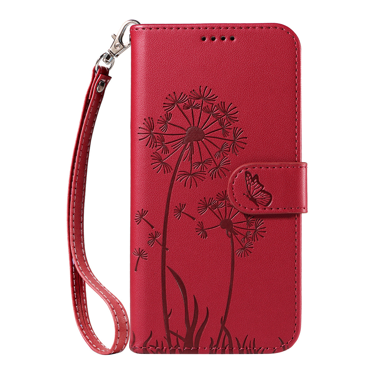 For Honor X9d 5G / Honor X70 5G Leather Wallet Case with Strap Dandelion Imprint Phone Stand Cover