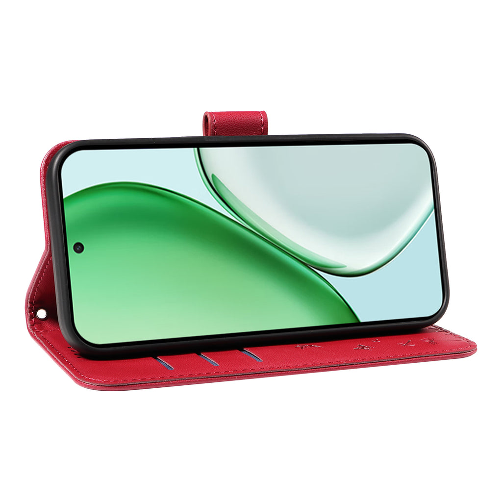 For Honor X9d 5G / Honor X70 5G Leather Wallet Case with Strap Dandelion Imprint Phone Stand Cover