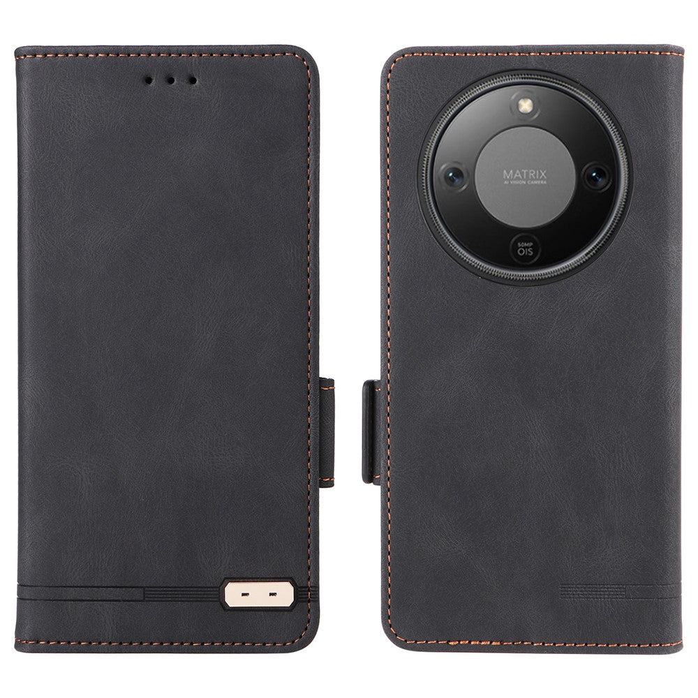 For Honor X70 5G  /  X9d 5G Case Leather Wallet Flip Phone Cover with Hardware Decor