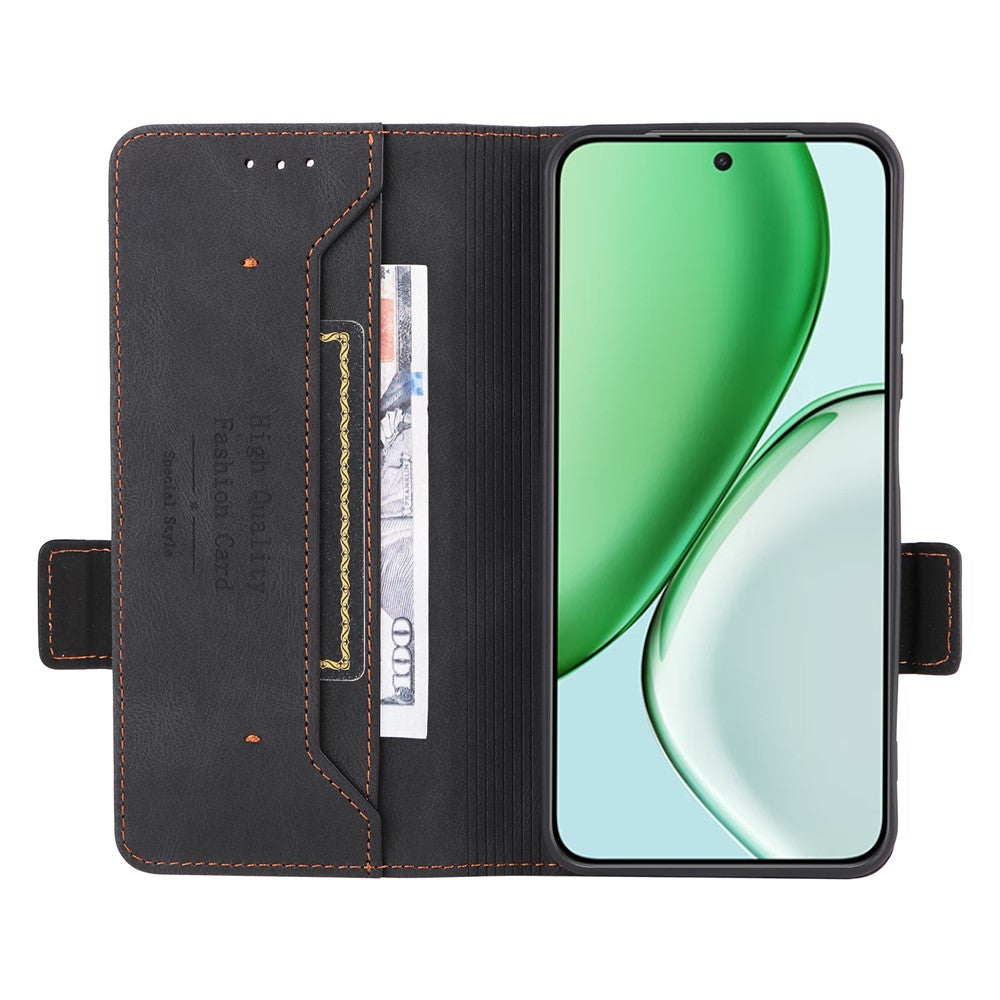 For Honor X70 5G  /  X9d 5G Case Leather Wallet Flip Phone Cover with Hardware Decor