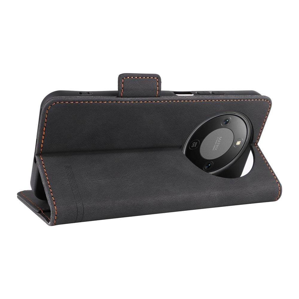 For Honor X70 5G  /  X9d 5G Case Leather Wallet Flip Phone Cover with Hardware Decor