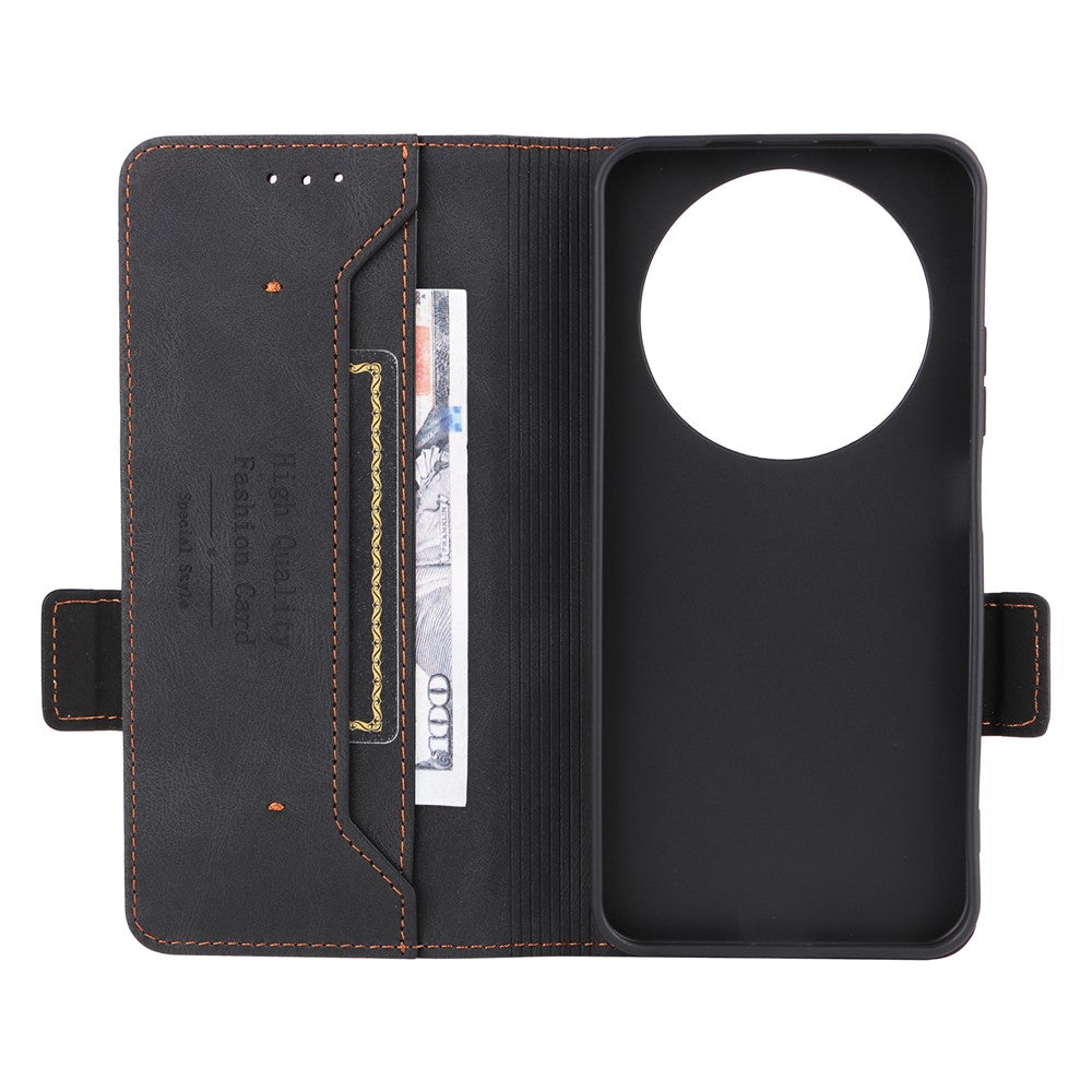 For Honor X70 5G  /  X9d 5G Case Leather Wallet Flip Phone Cover with Hardware Decor