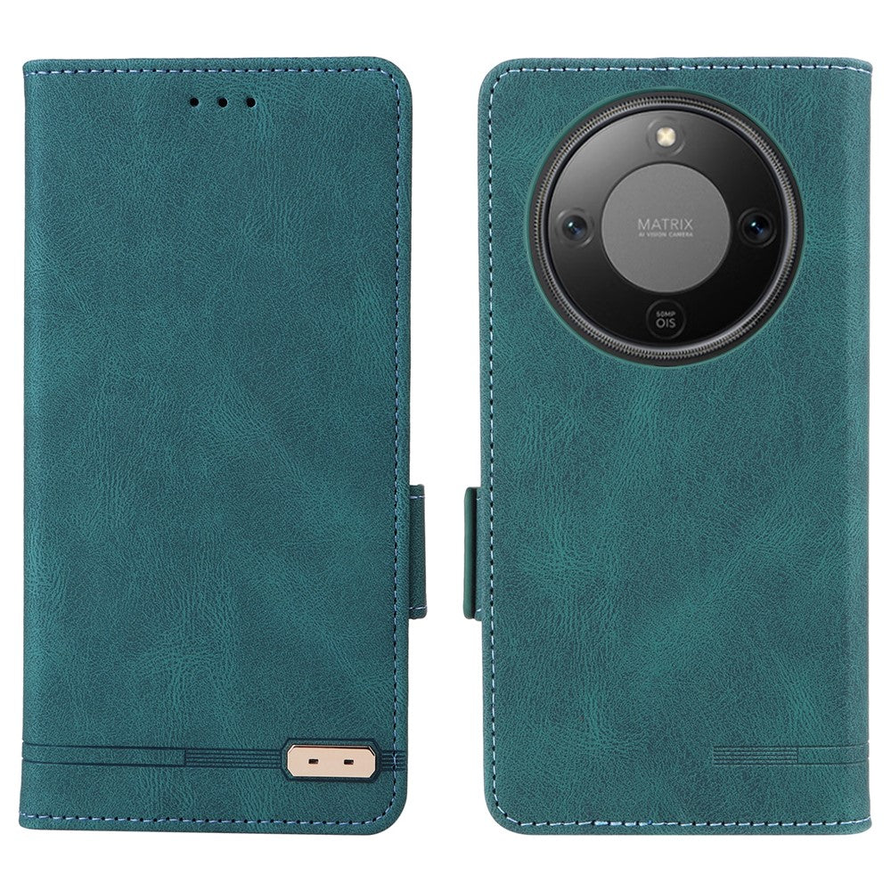 For Honor X70 5G  /  X9d 5G Case Leather Wallet Flip Phone Cover with Hardware Decor