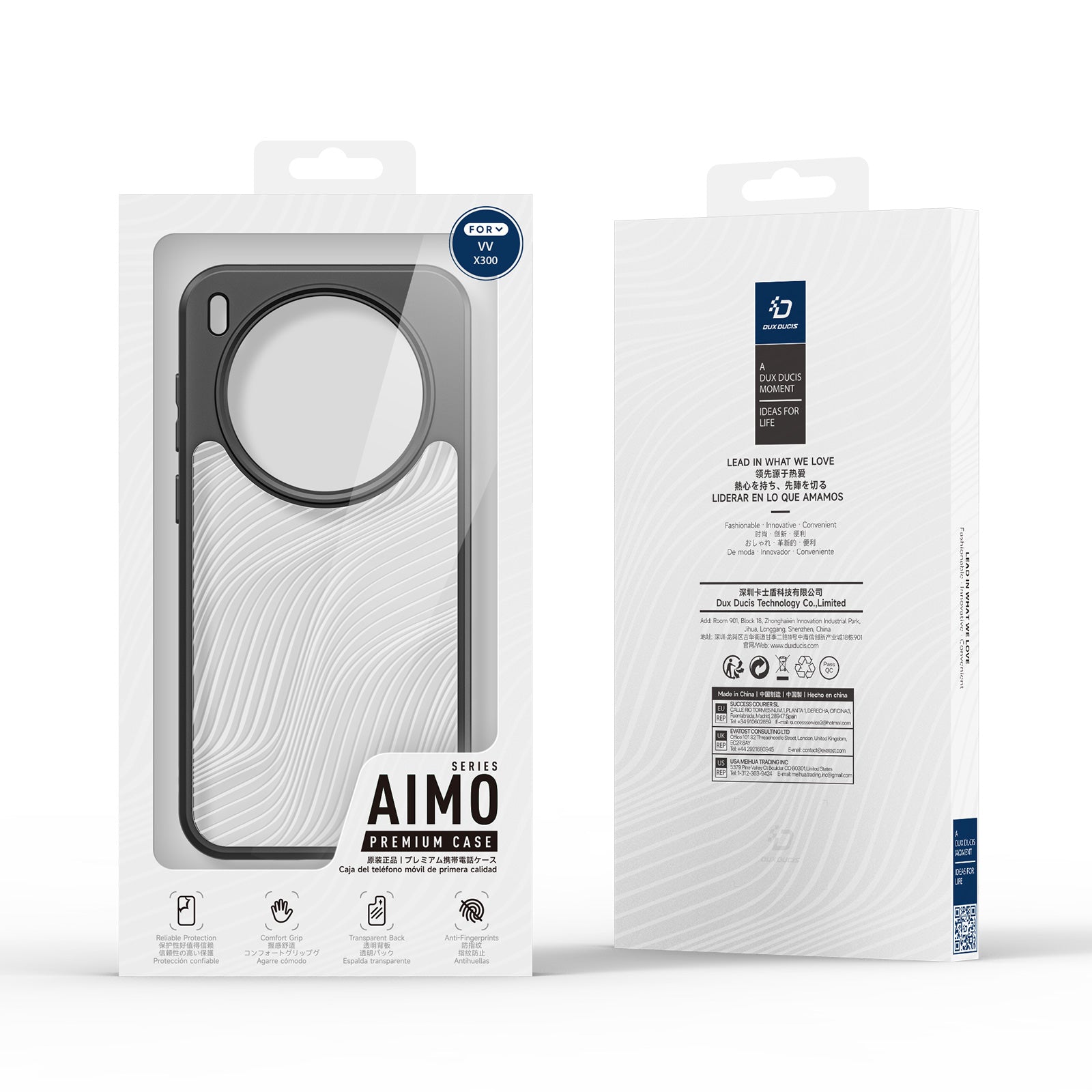 For vivo X300 5G Case DUX DUCIS Aimo Series TPU+PC Matte Drop-proof Phone Cover (REACH Certification)