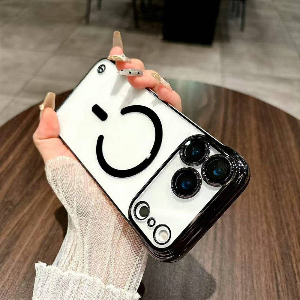 Coque sans cadre en TPU antichoc, finition électroplaquée, compatible MagSafe, pour iPhone 17 Pro