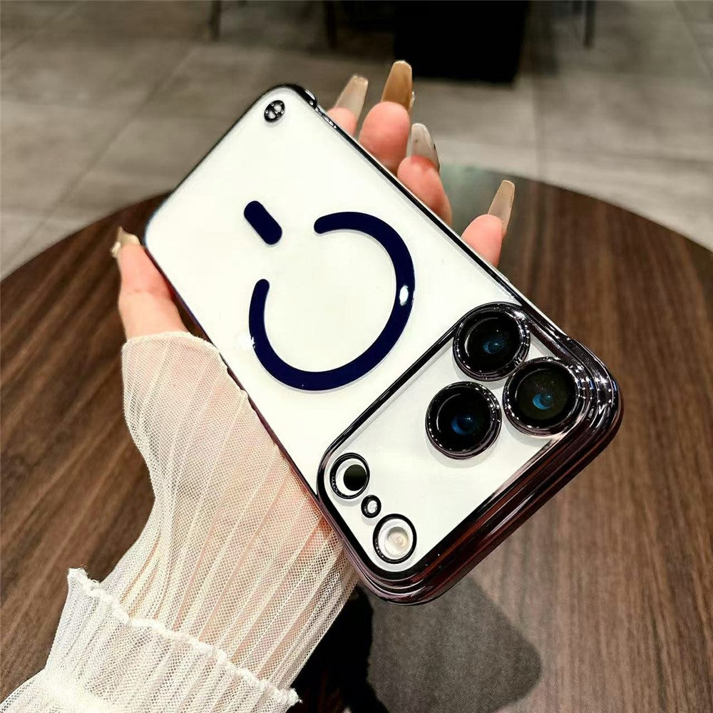 Coque sans cadre en TPU antichoc, finition électroplaquée, compatible MagSafe, pour iPhone 17 Pro