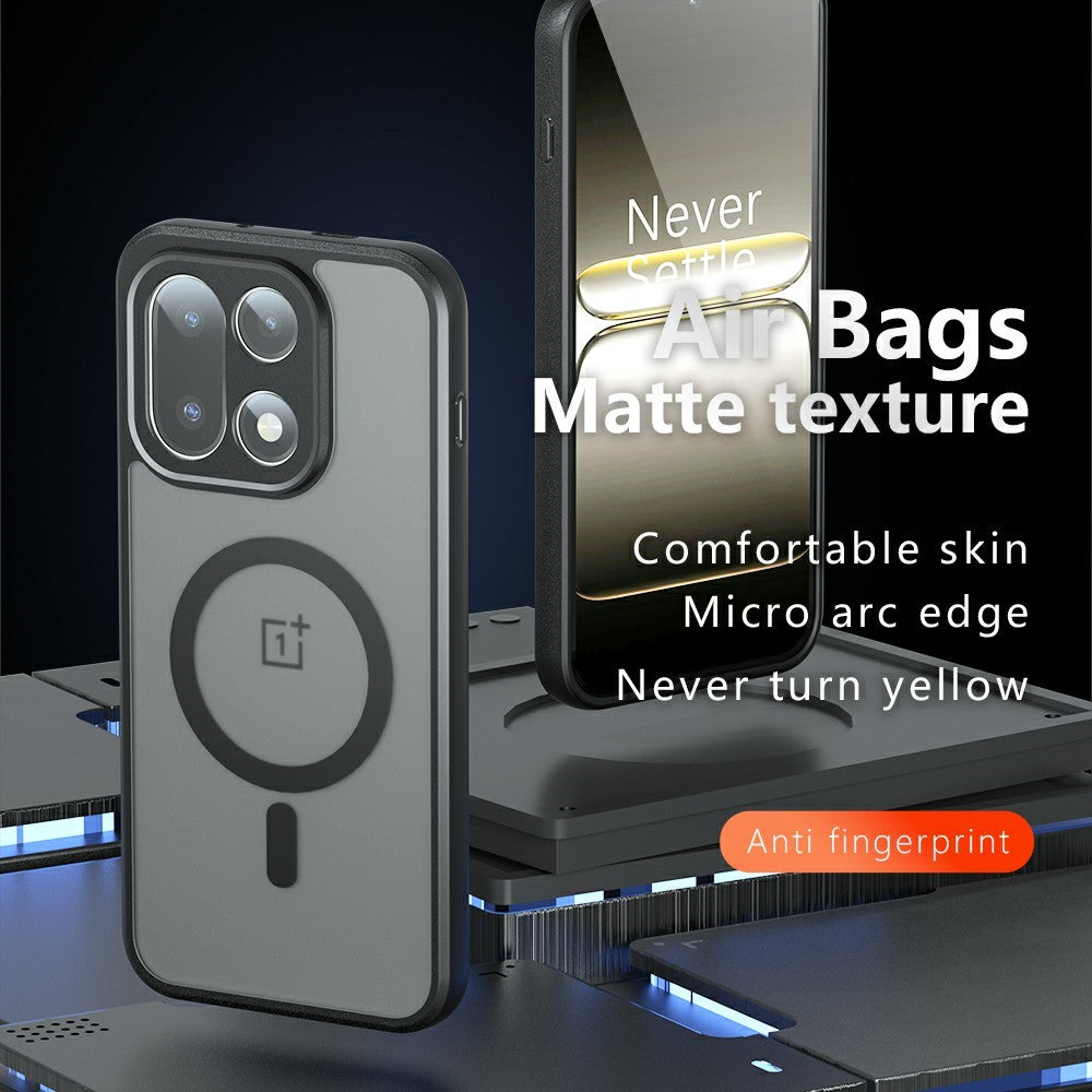 For OnePlus 15 5G Case Compatible with MagSafe TPU + PC Matte Skin Touch Phone Cover