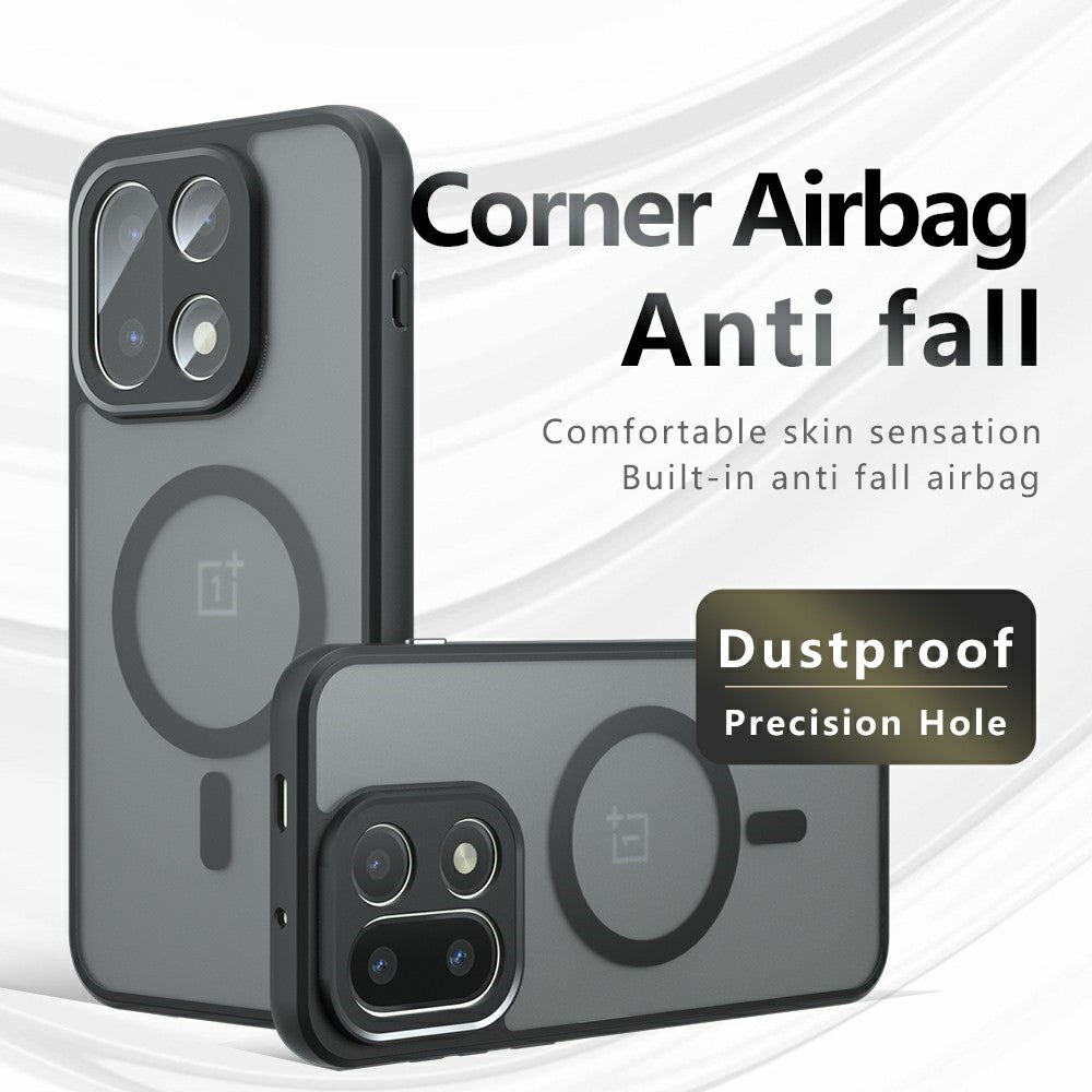 For OnePlus 15 5G Case Compatible with MagSafe TPU + PC Matte Skin Touch Phone Cover