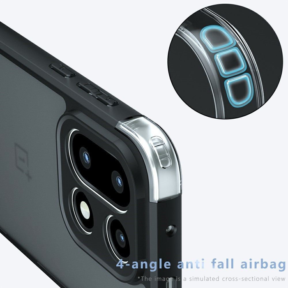 For OnePlus 15 5G Shockproof Case TPU PC Matte Skin-feel Phone Back Cover