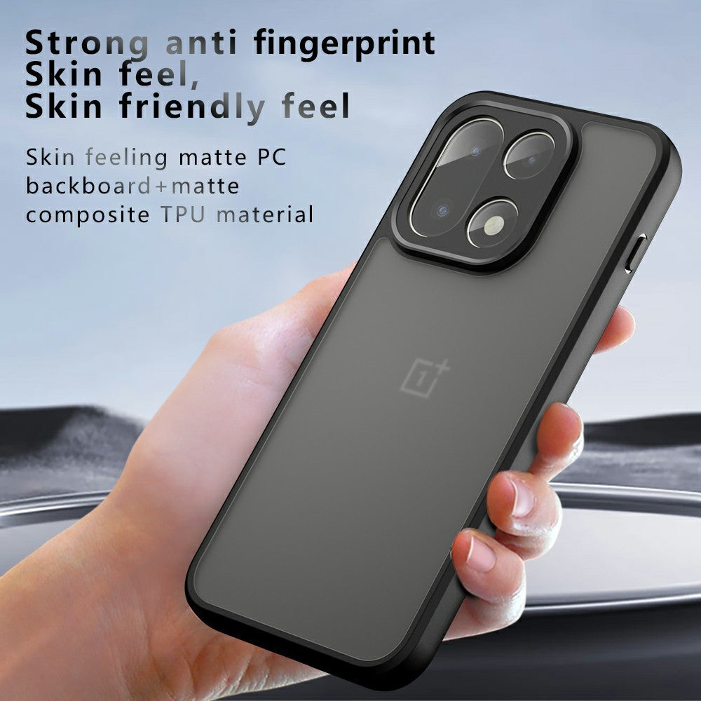 For OnePlus 15 5G Shockproof Case TPU PC Matte Skin-feel Phone Back Cover
