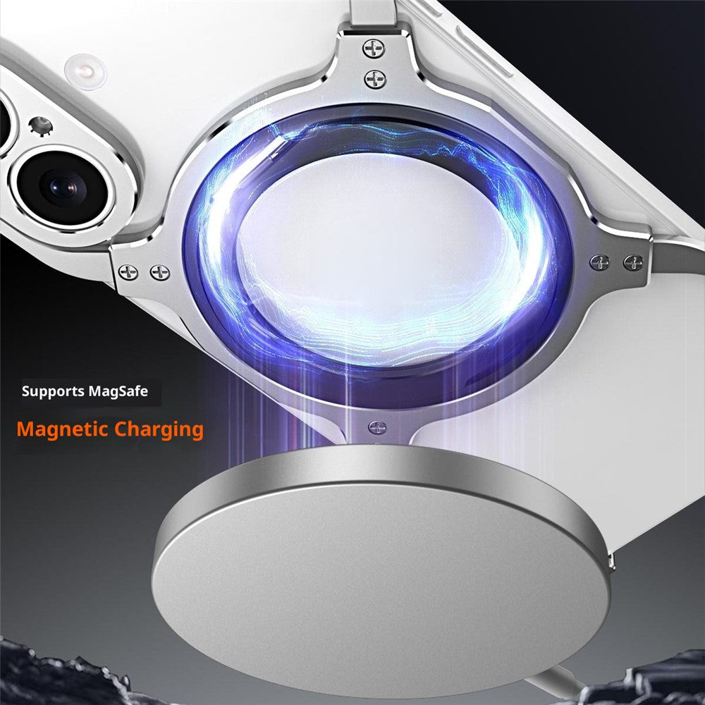 For iPhone 17 Case Kickstand Metal Bumper Magnetic Phone Cover