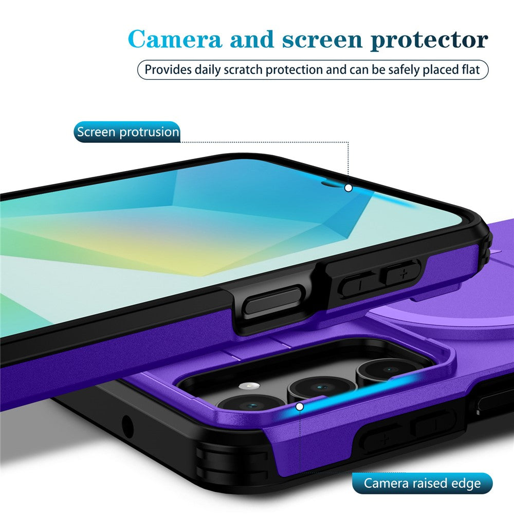 For Samsung Galaxy A16 5G / 4G Case Kickstand Camera Slider PC + TPU Phone Cover Compatible with MagSafe