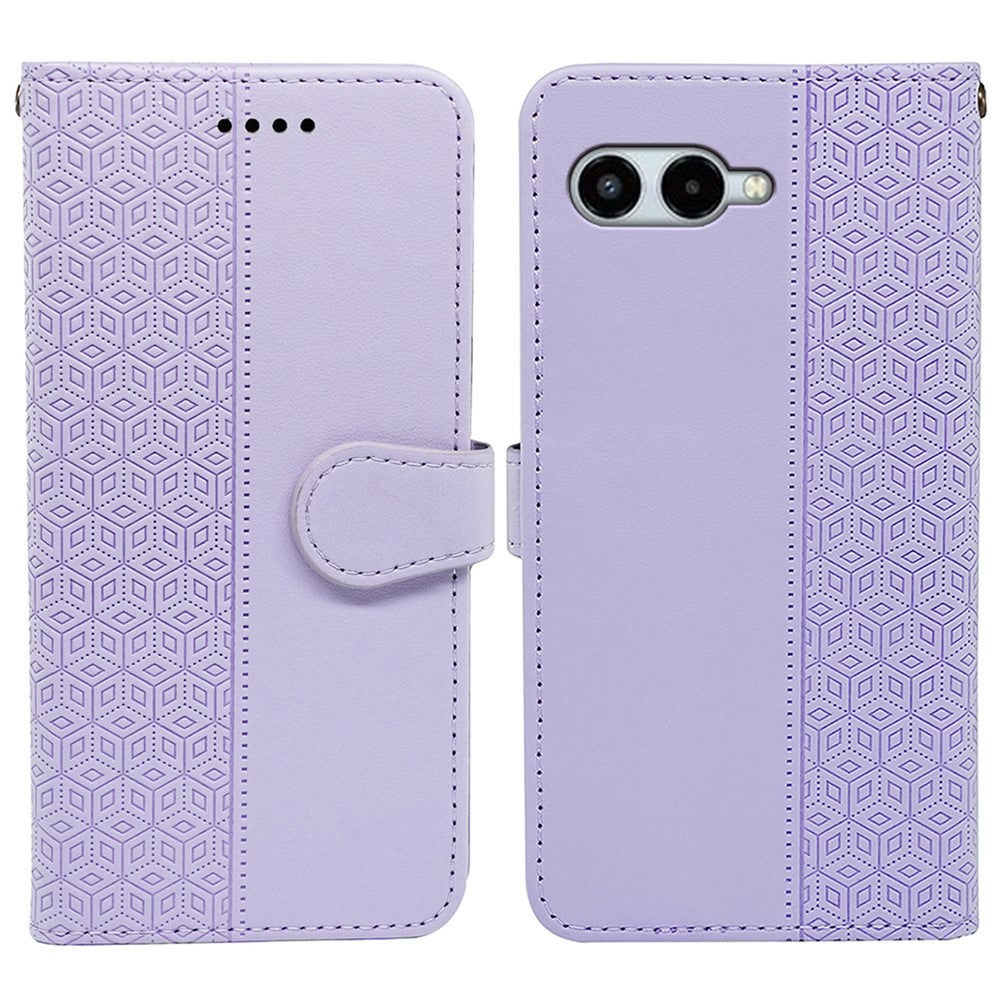 Funda tipo cartera de cuero con estampado para teléfono T-Mobile REVVL 8