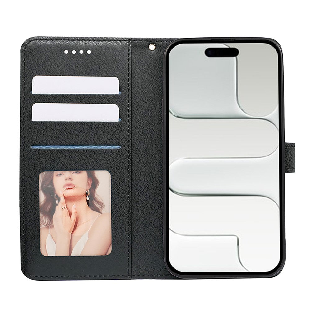 For iPhone 17 Pro Wallet Phone Case Pattern Imprint Leather Flip Cover