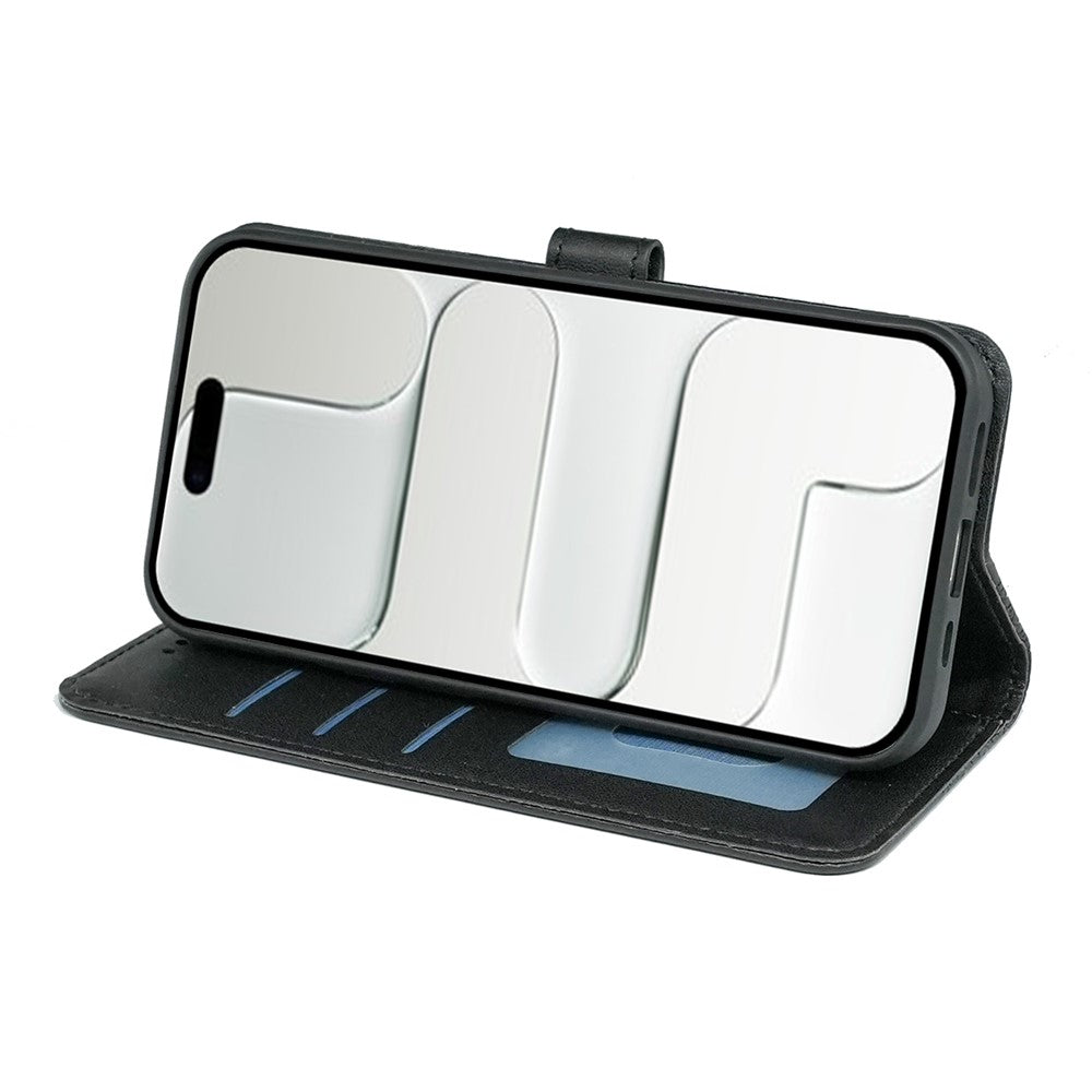 For iPhone 17 Pro Wallet Phone Case Pattern Imprint Leather Flip Cover