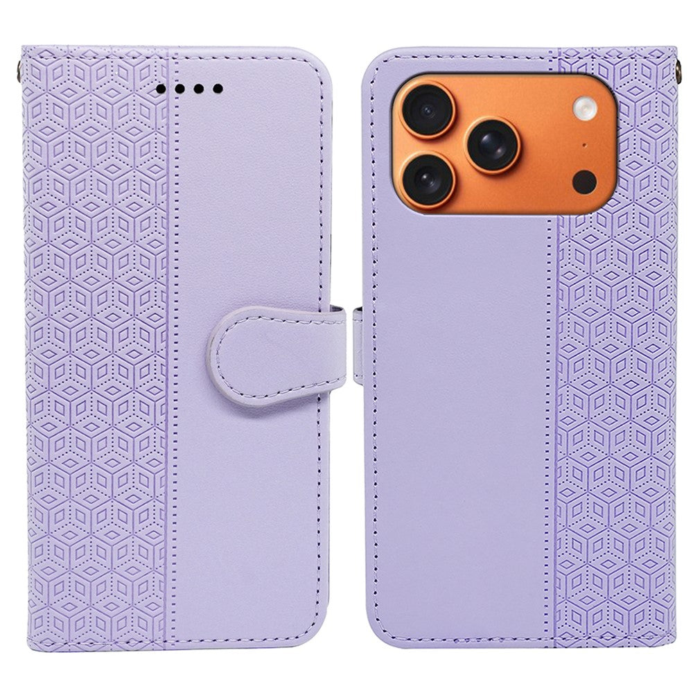 For iPhone 17 Pro Wallet Phone Case Pattern Imprint Leather Flip Cover