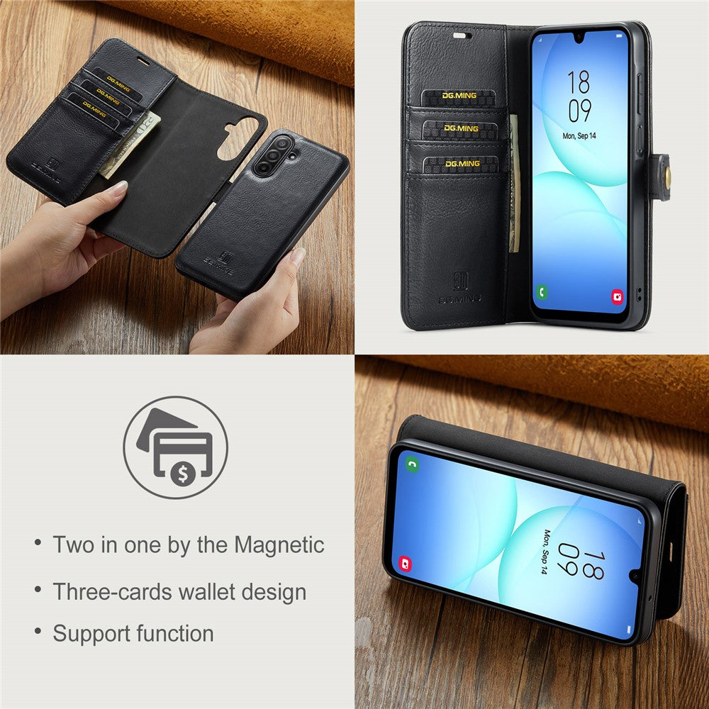 DG.MING for Samsung Galaxy A17 5G  /  4G Case Detachable Split Leather Phone Cover