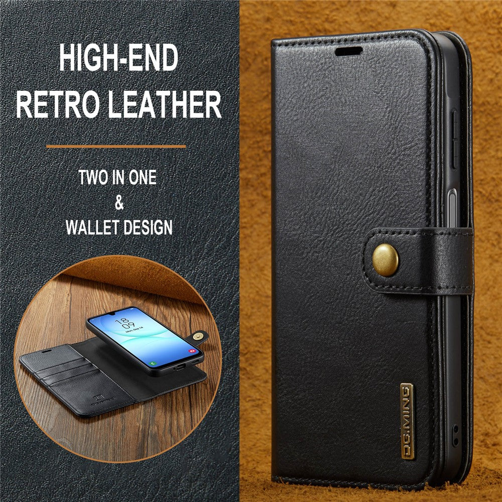 DG.MING for Samsung Galaxy A17 5G  /  4G Case Detachable Split Leather Phone Cover