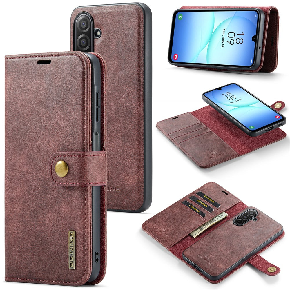 DG.MING for Samsung Galaxy A17 5G  /  4G Case Detachable Split Leather Phone Cover