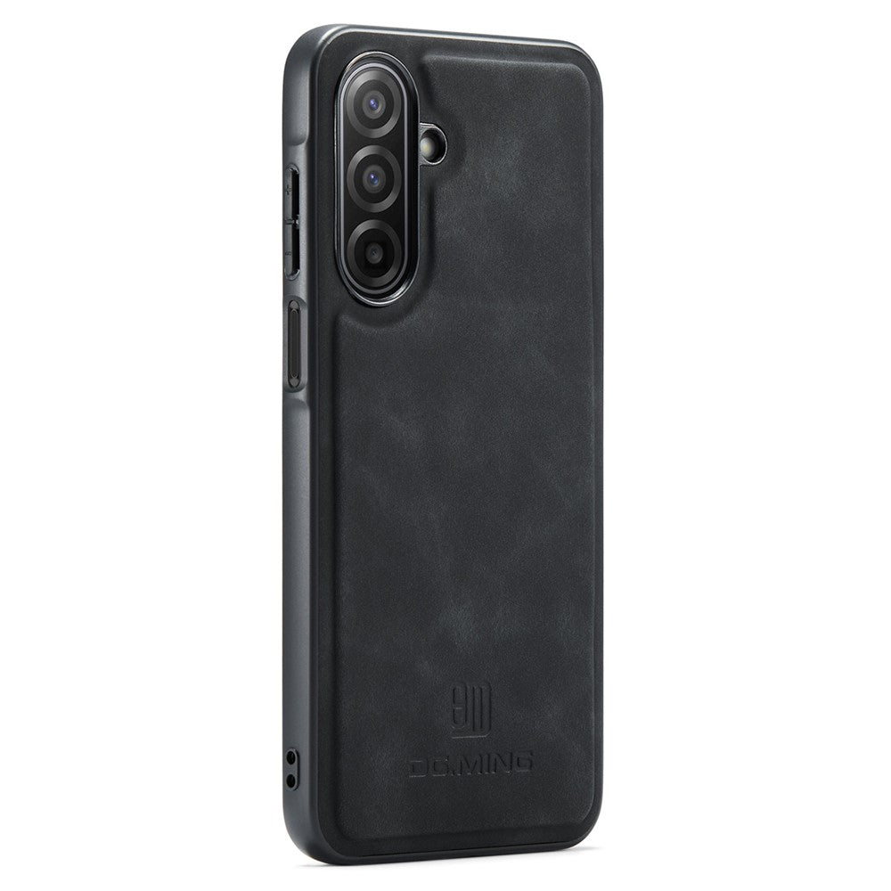 DG.MING For Samsung Galaxy A17 5G  /  4G Case PU Leather Covered PC + TPU Hybrid Phone Shell