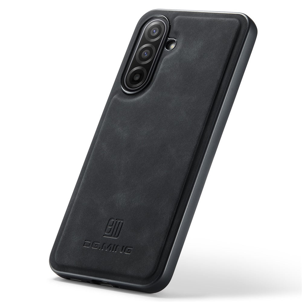 DG.MING For Samsung Galaxy A17 5G  /  4G Case PU Leather Covered PC + TPU Hybrid Phone Shell
