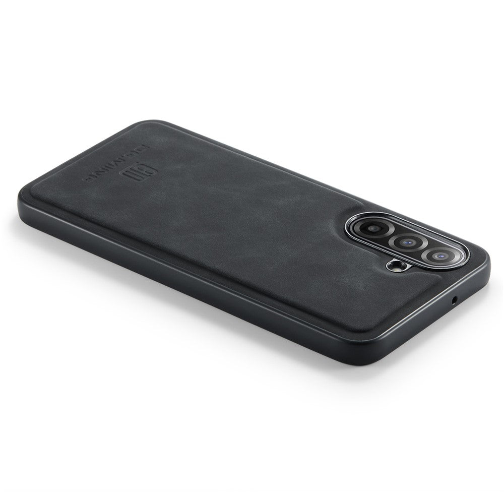 DG.MING For Samsung Galaxy A17 5G  /  4G Case PU Leather Covered PC + TPU Hybrid Phone Shell