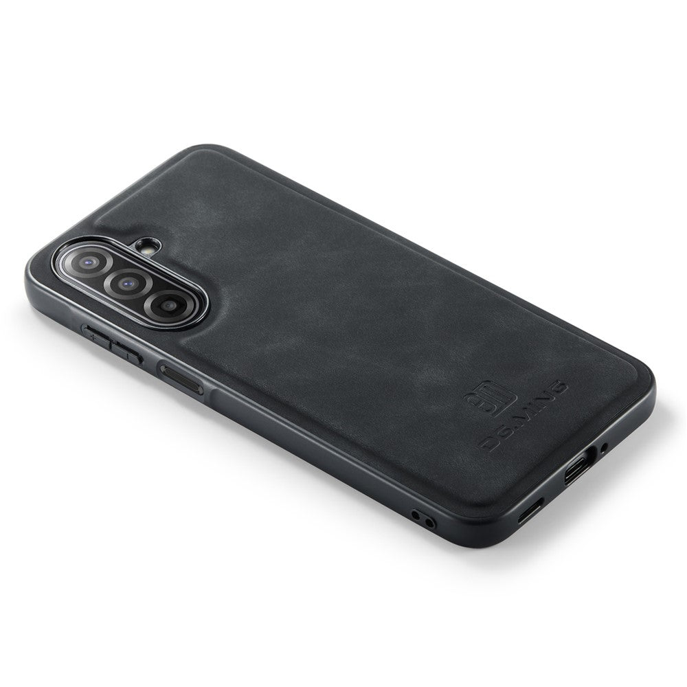 DG.MING For Samsung Galaxy A17 5G  /  4G Case PU Leather Covered PC + TPU Hybrid Phone Shell