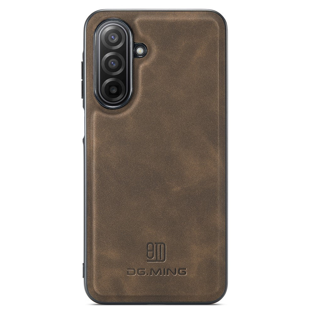 DG.MING For Samsung Galaxy A17 5G  /  4G Case PU Leather Covered PC + TPU Hybrid Phone Shell